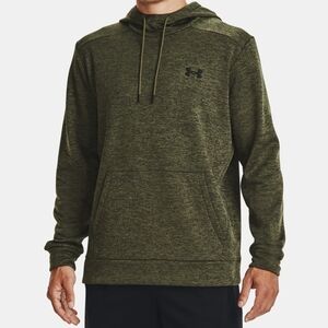 Under Armour Men's Fleece Long Sleeves Hoodie Sweatshirt Marine Green Size Large